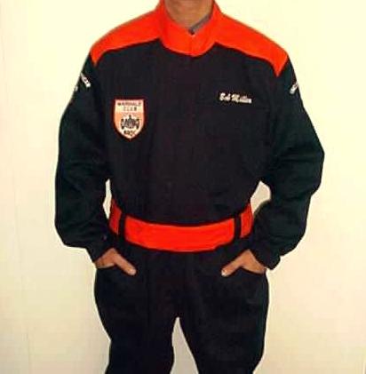 Orange Marshall Marshal adult overalls custom printed coveralls workwear  boiler suit